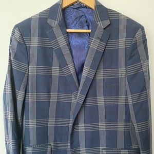 Etro Lightweight Men’s Blazer - Blue Plaid